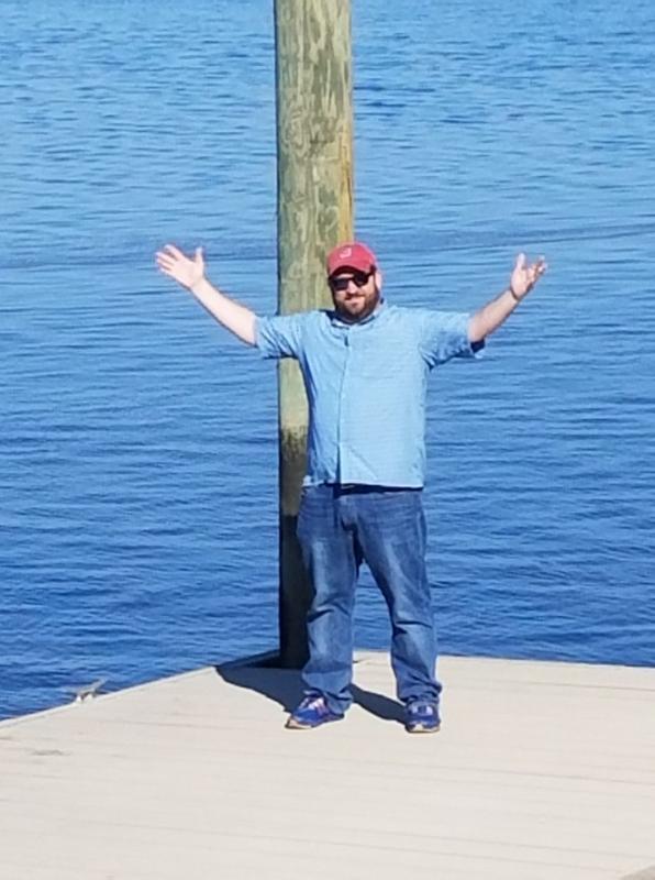 “Look, Ma! End of the pier!” Wrix McIlvaine, former Cape lineman, is now a criminal defense attorney. SUBMITTED PHOTO